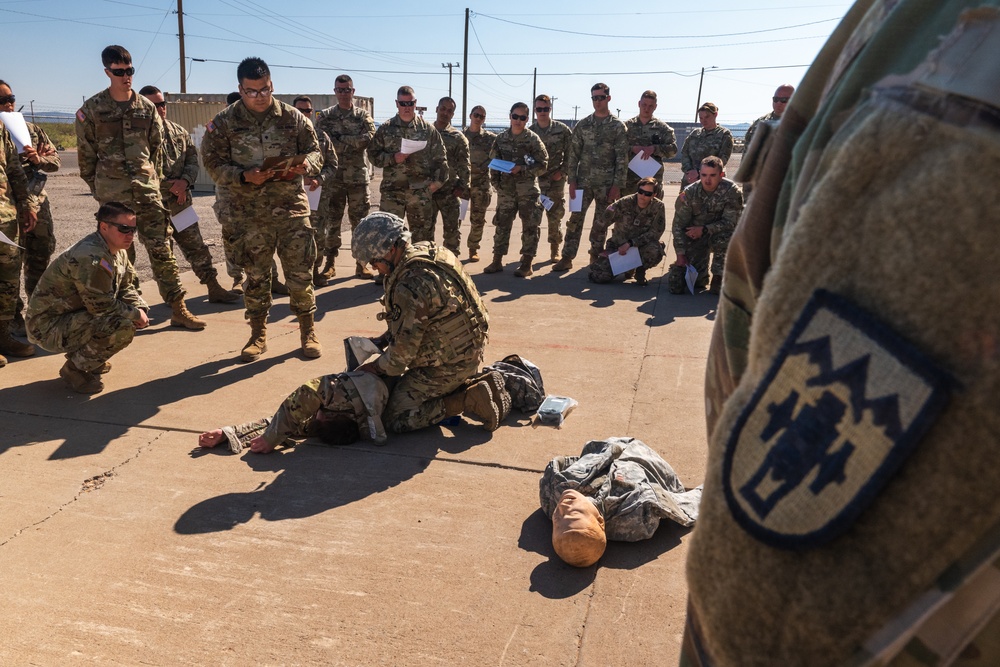 U.S. Soldiers conduct Combat Lifesaver course