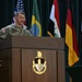 Brigadier General Guillaume &quot;Will&quot; Beaurpere, commander, U.S. Army John F. Kennedy Special Warfare Center and School, speaks during the Spring Symposium/Irregular Warfare Forum