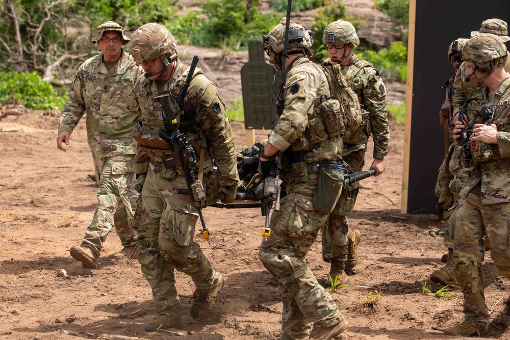 Maryland National Guard conducts react to contact drill in Ghana during African Lion 2024