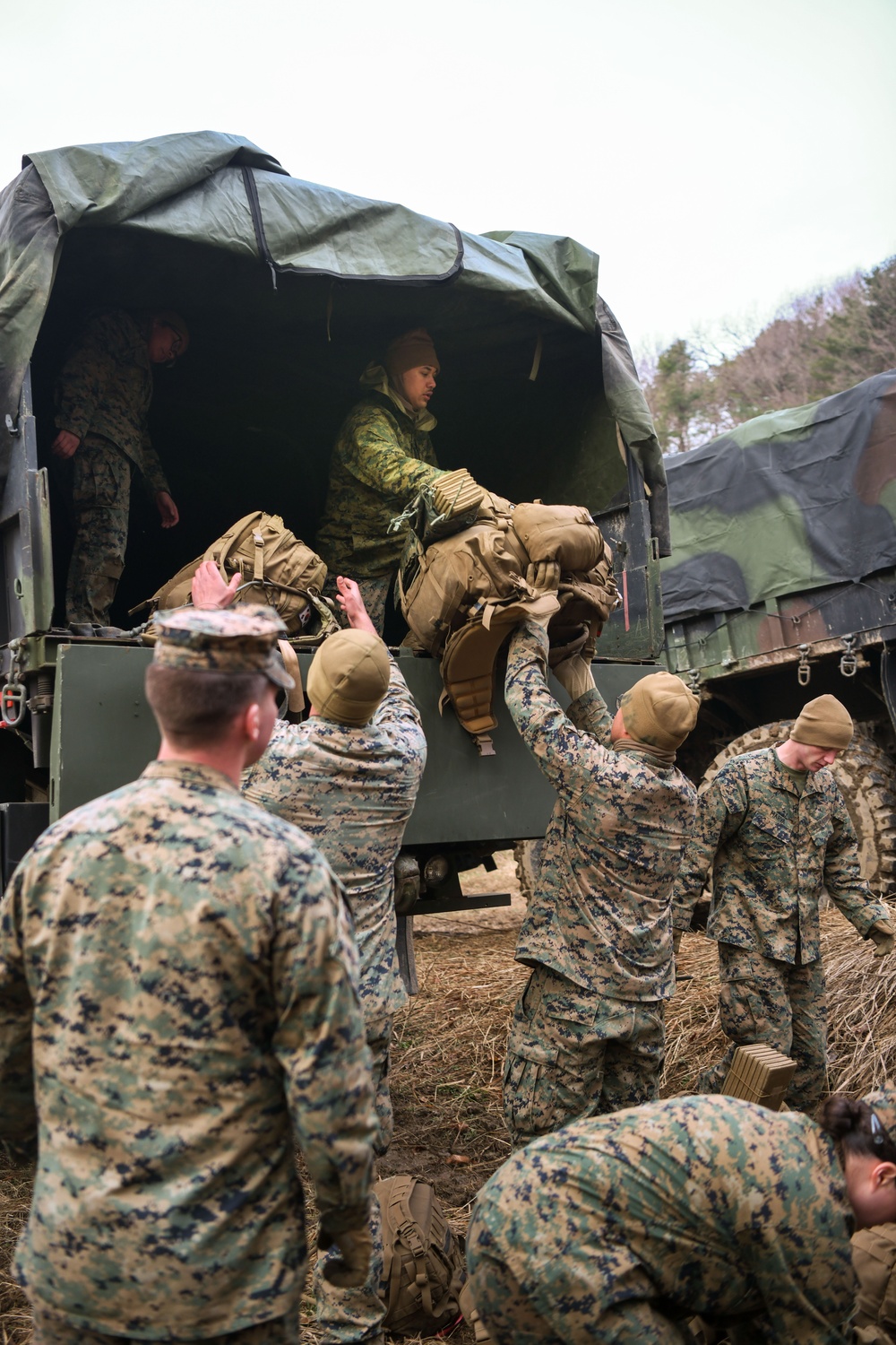 MWSS-171 Marines partner with 8th Security Forces Airmen for field training in South Korea