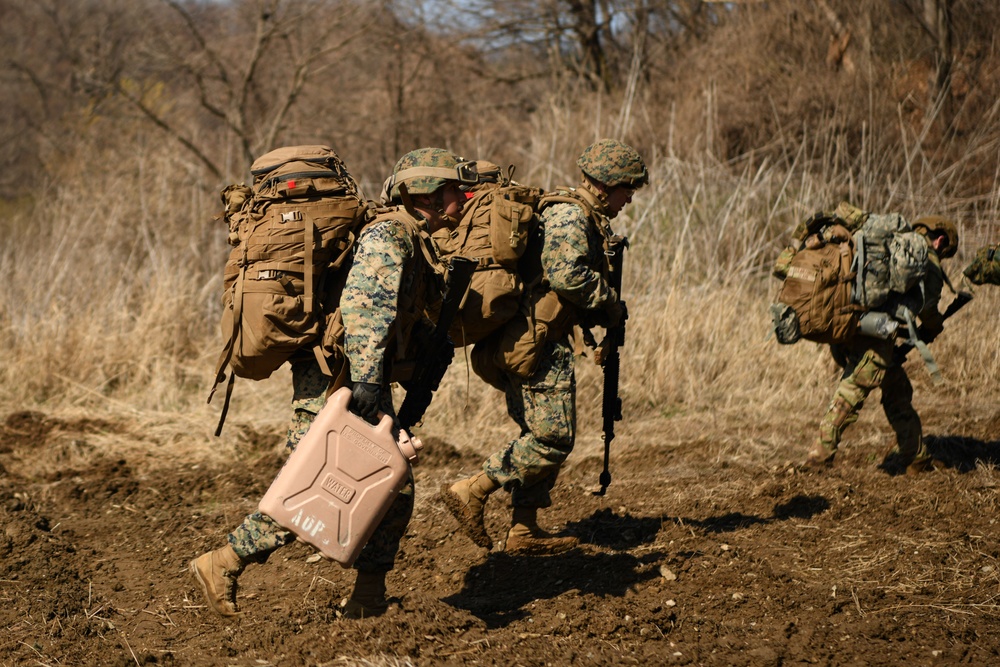 MWSS-171 Marines partner with 8th Security Forces Airmen for field training in South Korea