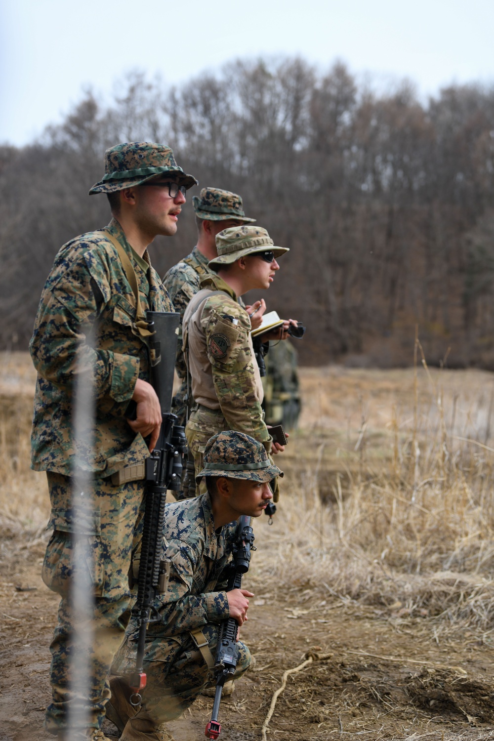 MWSS-171 Marines partner with 8th Security Forces Airmen for field training in South Korea