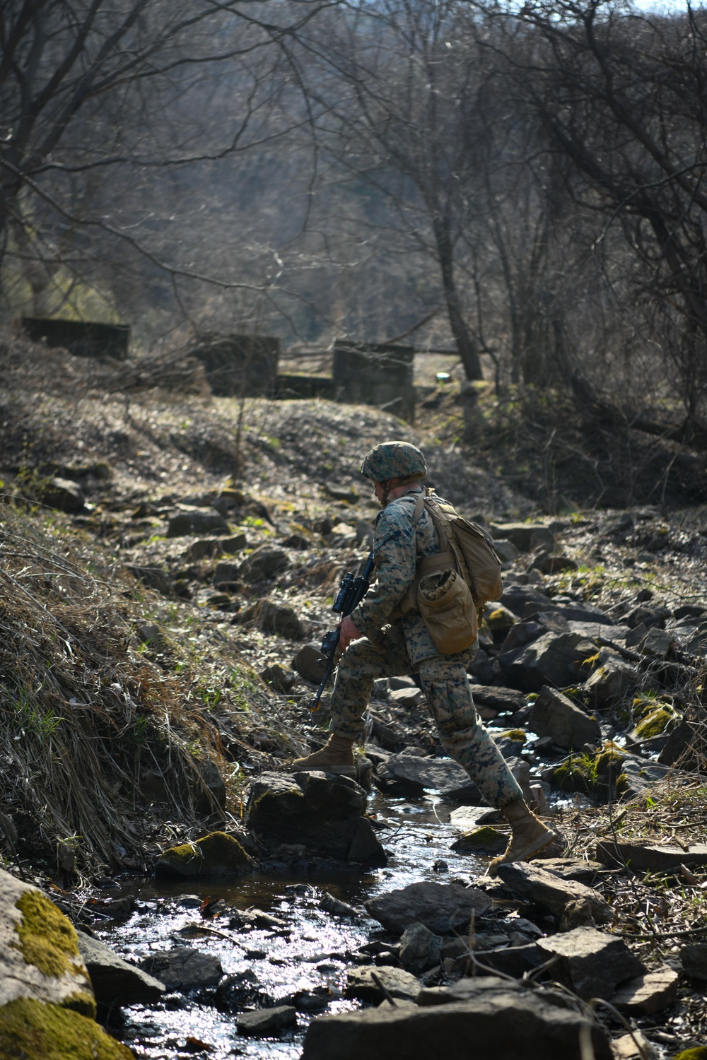 MWSS-171 Marines partner with 8th Security Forces Airmen for field training in South Korea