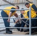 USS Ronald Reagan (CVN 76) Sailors test the torpedo countermeasure system