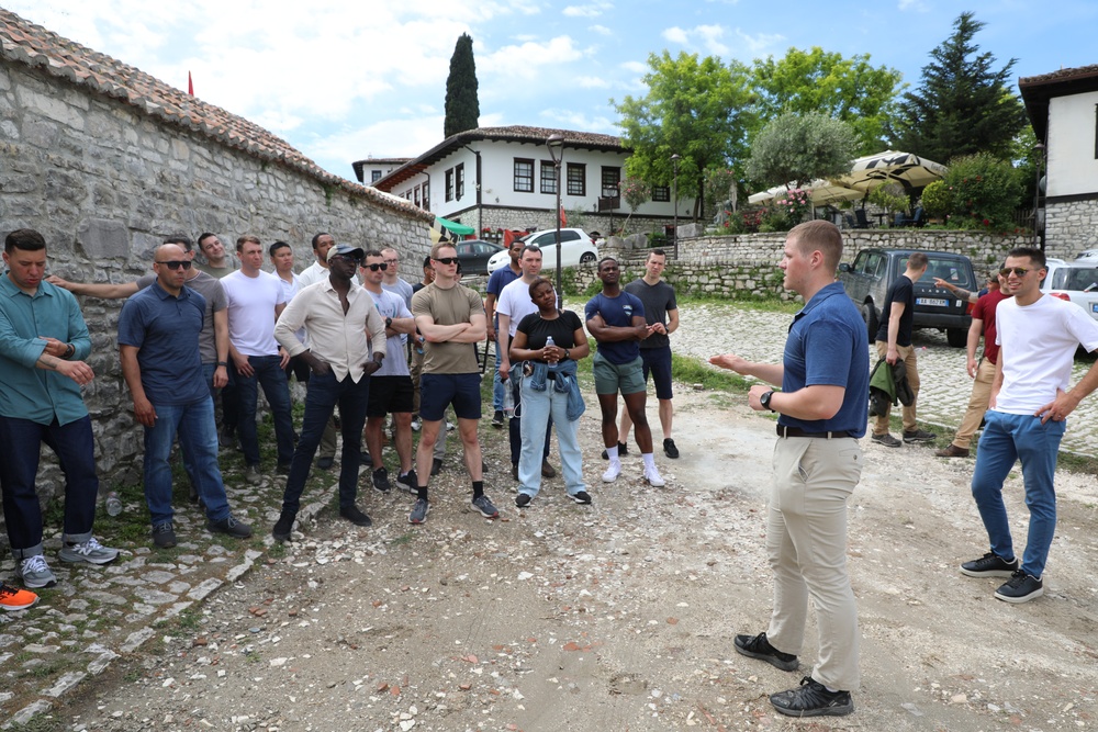 New Jersey, New York Guard completes OCS FLX with Albanian Cadets