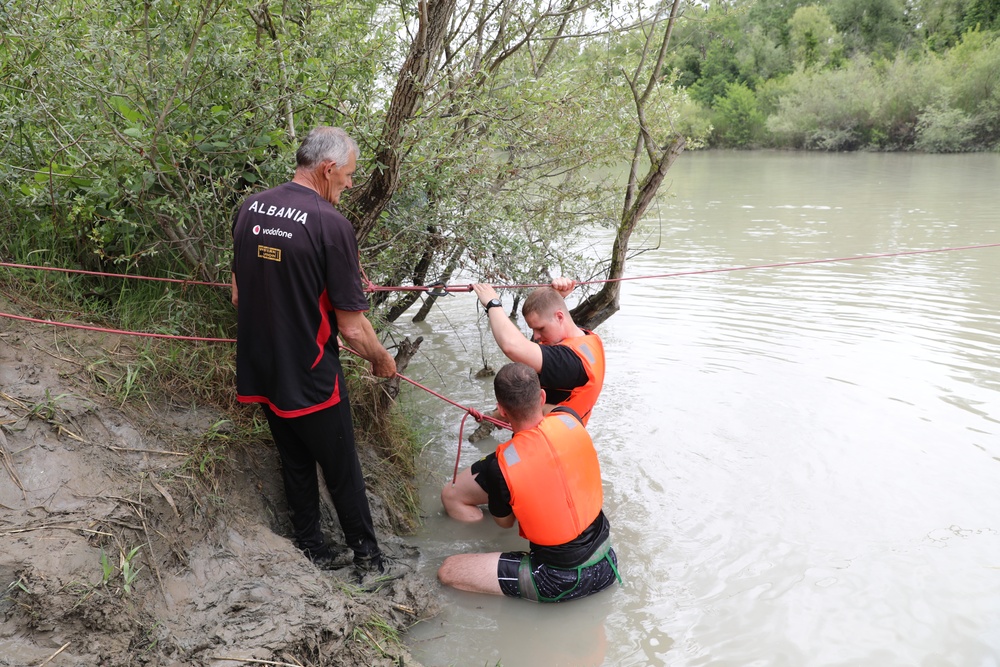 New Jersey, New York Guard completes OCS FLX with Albanian Cadets