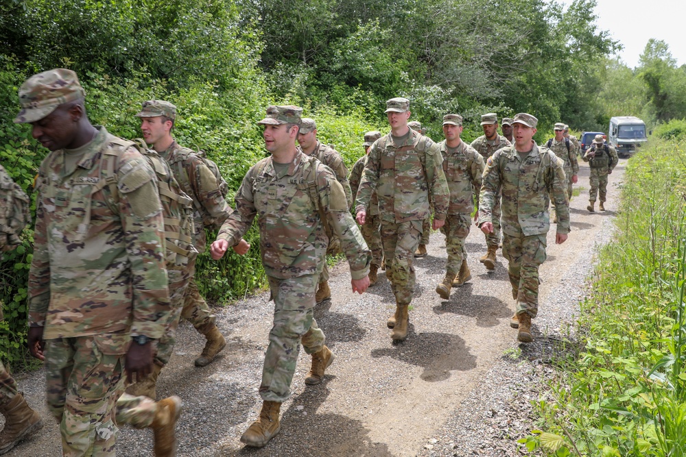 New Jersey, New York Guard completes OCS FLX with Albanian Cadets