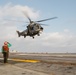 Brazilian Navy Helicopter Takes off From the George Washington