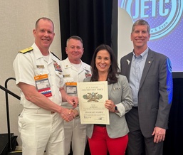 Allison Cantu Displays Honorary SEABEE Achievement