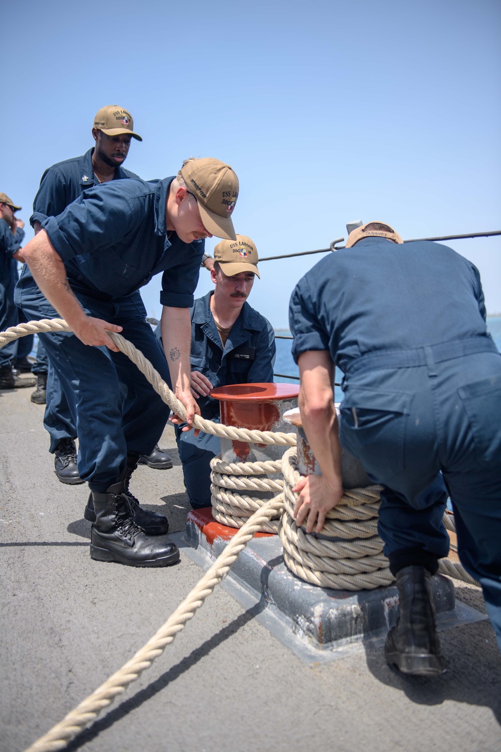 USS Laboon (DDG 58) Conducts a Sea and Anchor Evolution in the U.S. 5th Fleet Area of Operations