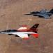 X-62A VISTA flies over Edwards AFB