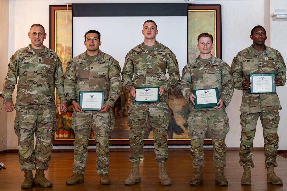 V Corps Best Squad Competition Award Ceremony