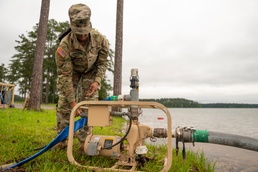 351st Aviation Support Battalion conducts water purification at Operation Palmetto Fury