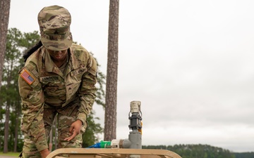Company A, 351st Aviation Support Battalion provides water purification for Operation Palmetto Fury