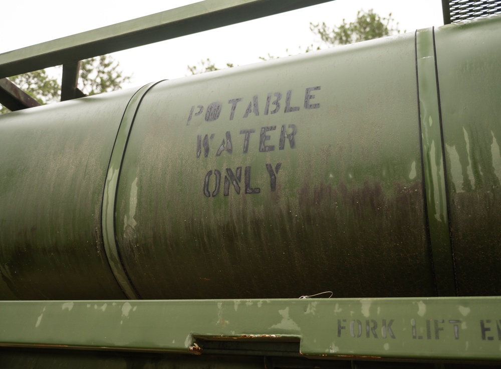 351st Aviation Support Battalion conducts water purification at Operation Palmetto Fury