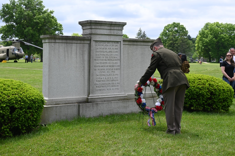 28th Infantry Division Memorial Service at Boalsburg