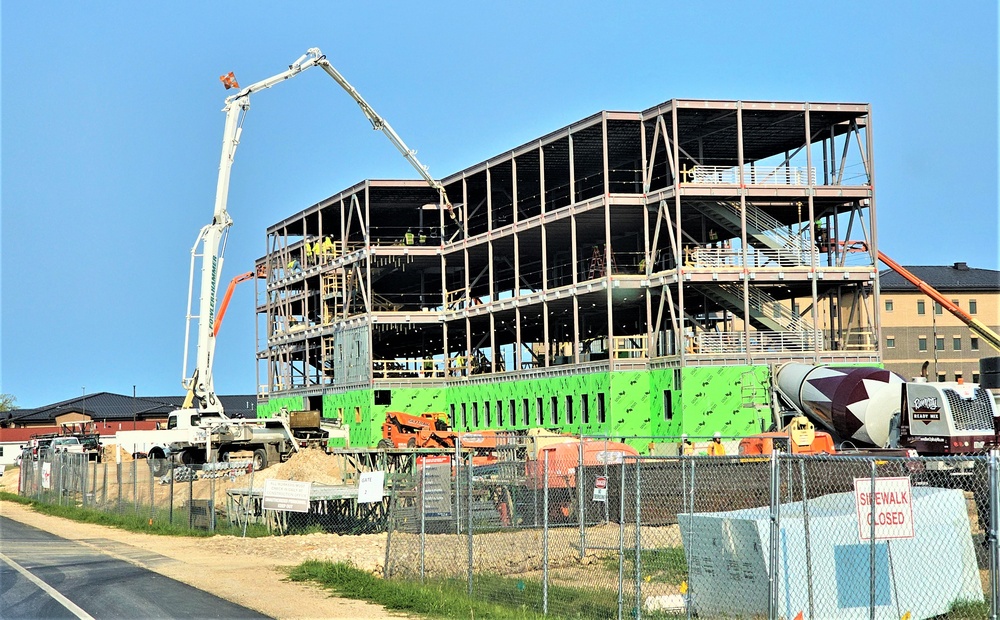 May 2024 barracks construction operations at Fort McCoy