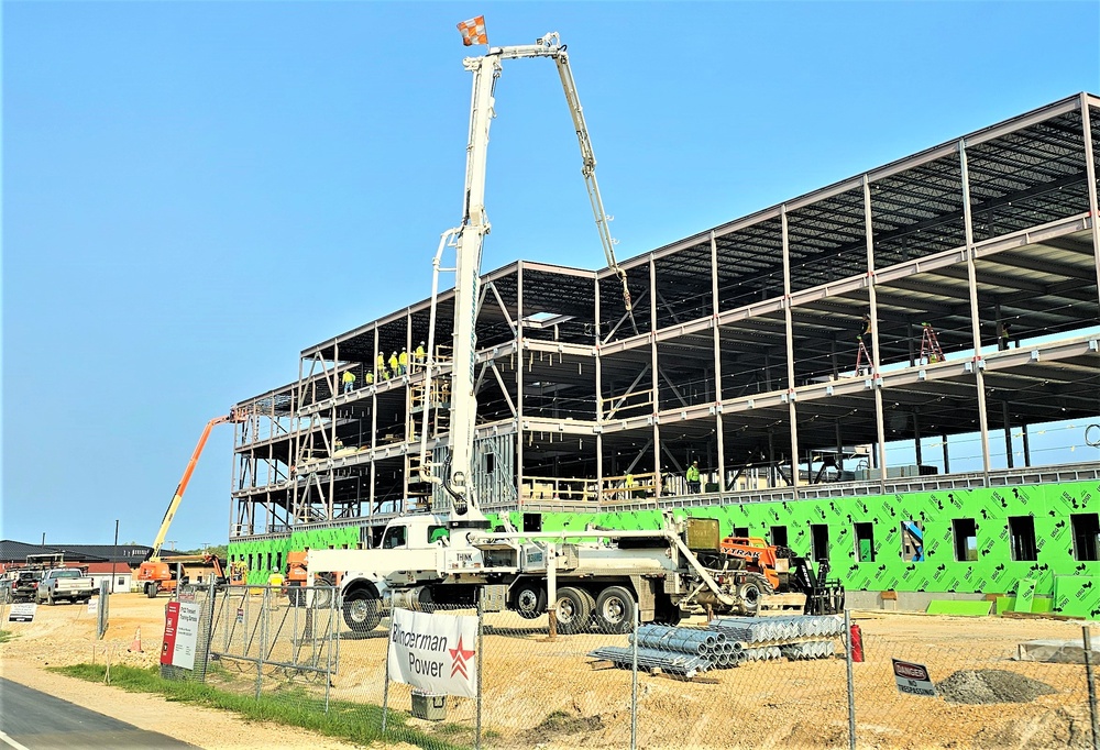 May 2024 barracks construction operations at Fort McCoy