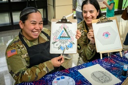 Walter Reed's Behavioral Health Team Host Paint and Chat event