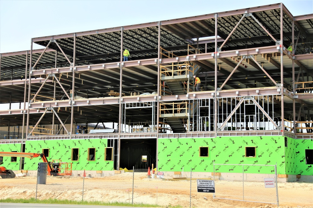 May 2024 barracks construction operations at Fort McCoy