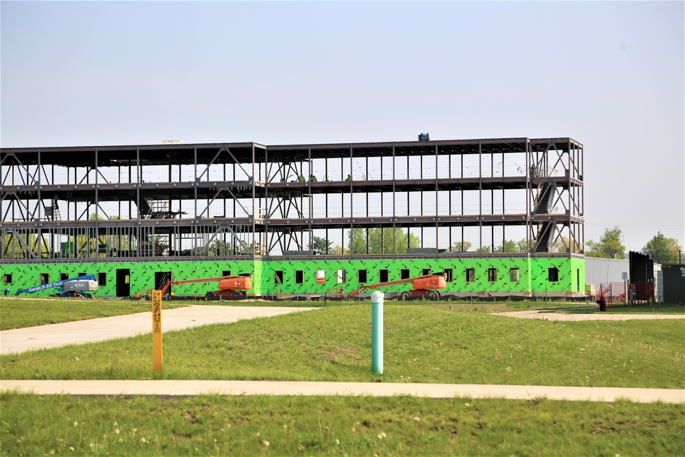 May 2024 barracks construction operations at Fort McCoy