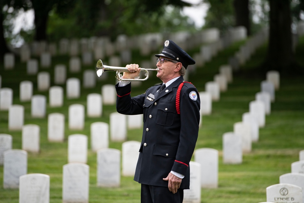 A Remembrance Service is Held for Silver Star Recipient U.S. Army Spc. 5 Calvin Bouknight in Section 38