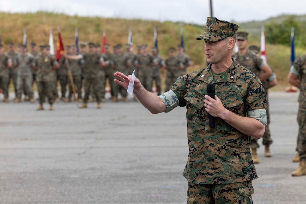 1st Intelligence Battalion change of command ceremony