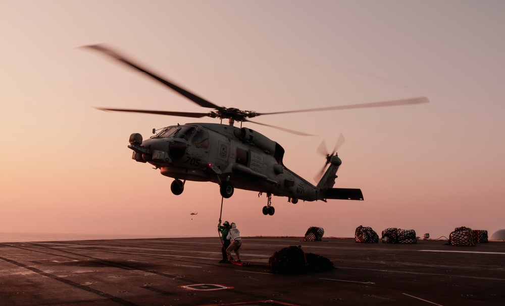 George Washington Conducts a Vertical Replenishment