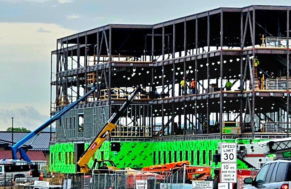 May 2024 barracks construction operations at Fort McCoy