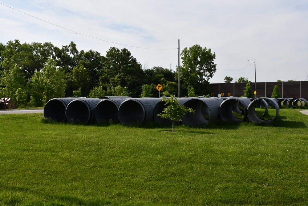 The U.S. Army Corps of Engineers, Rep. Frank Mrvan (IN-01), and the City of Hammond mark the start of the Calumet Region Dowling Stormwater Improvements Project