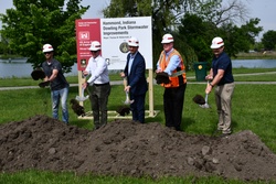 The U.S. Army Corps of Engineers, Rep. Frank Mrvan (IN-01),... of the Calumet Region Dowling
Stormwater Improvements Project