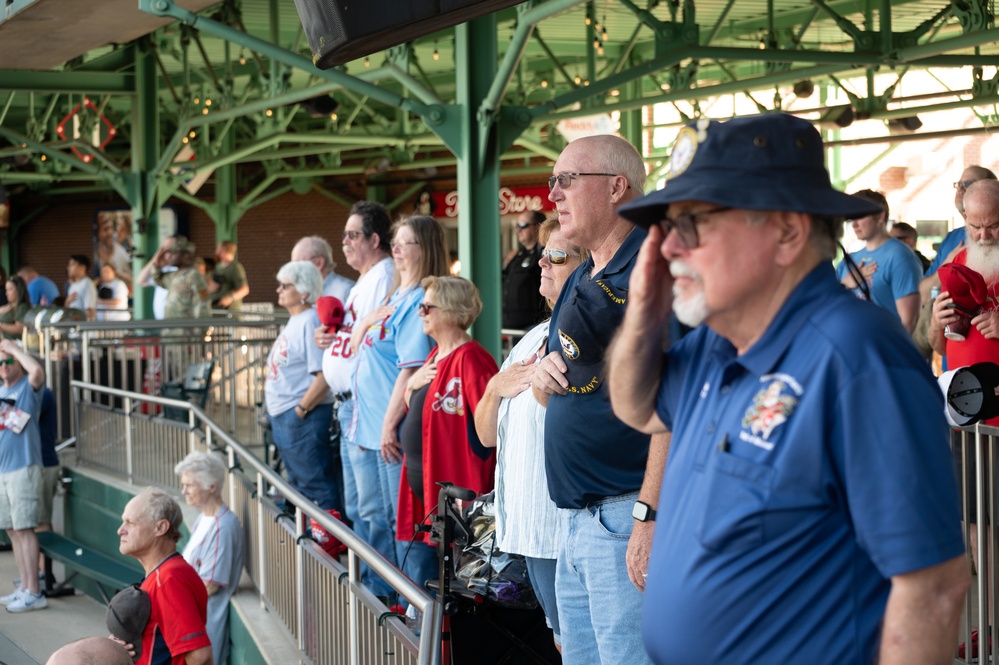 Fort Leonard Wood service members take part in Springfield Cardinals Military Appreciation Night