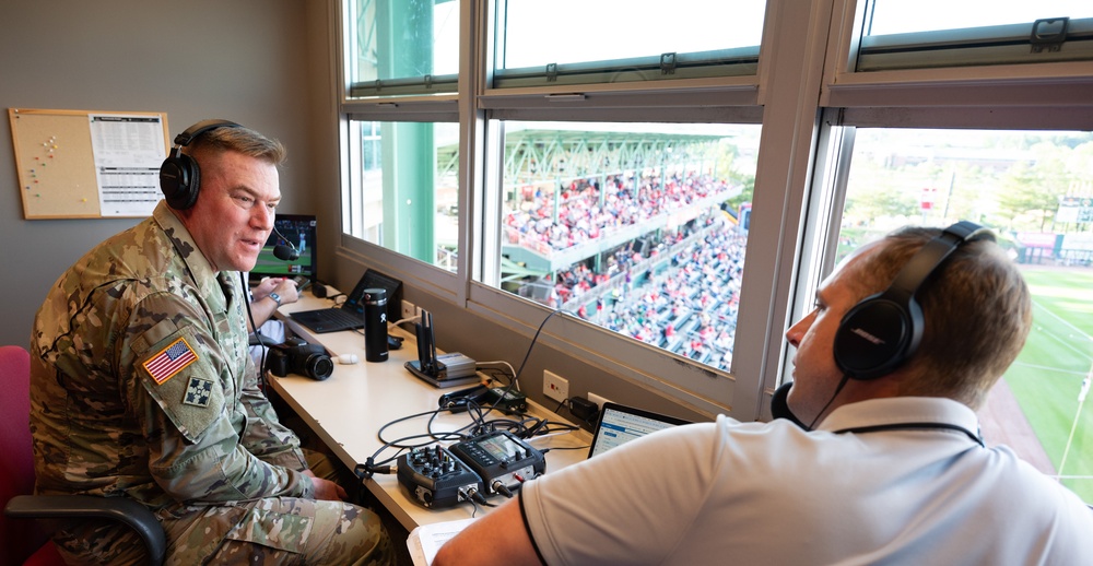 Fort Leonard Wood service members take part in Springfield Cardinals Military Appreciation Night