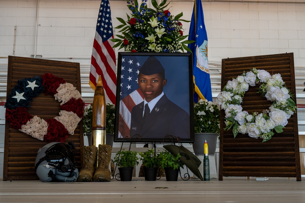 Senior Airman Roger Fortson's memorial service