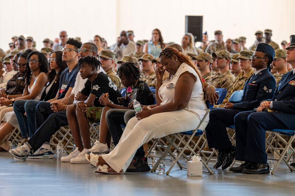 Senior Airman Roger Fortson's memorial service