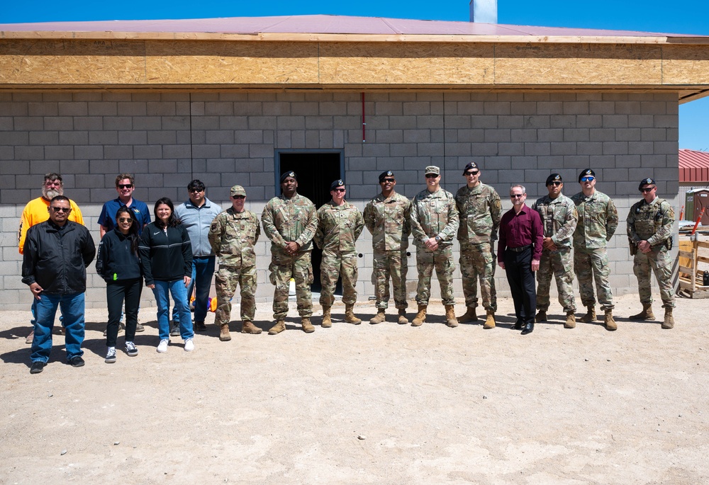 Leaders from the 412th Security Forces Squadron and 412th Civil Engineering Group visited the project site of a pivotal new development: the construction of ten new Military Working Dog kennels for the 412th Security Forces Squadron.