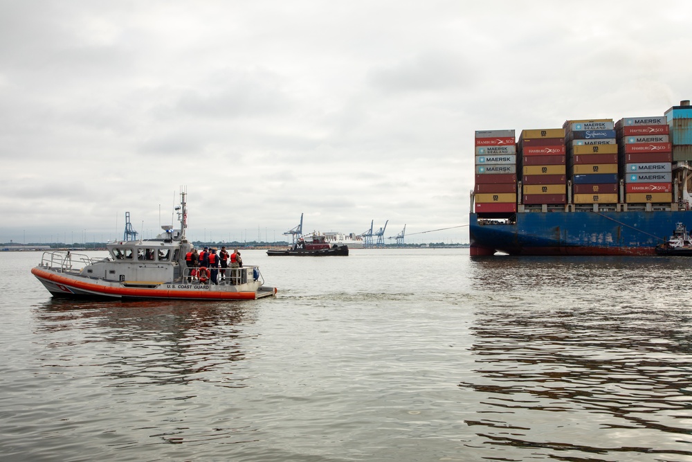 M/V DALI Refloat and Transit