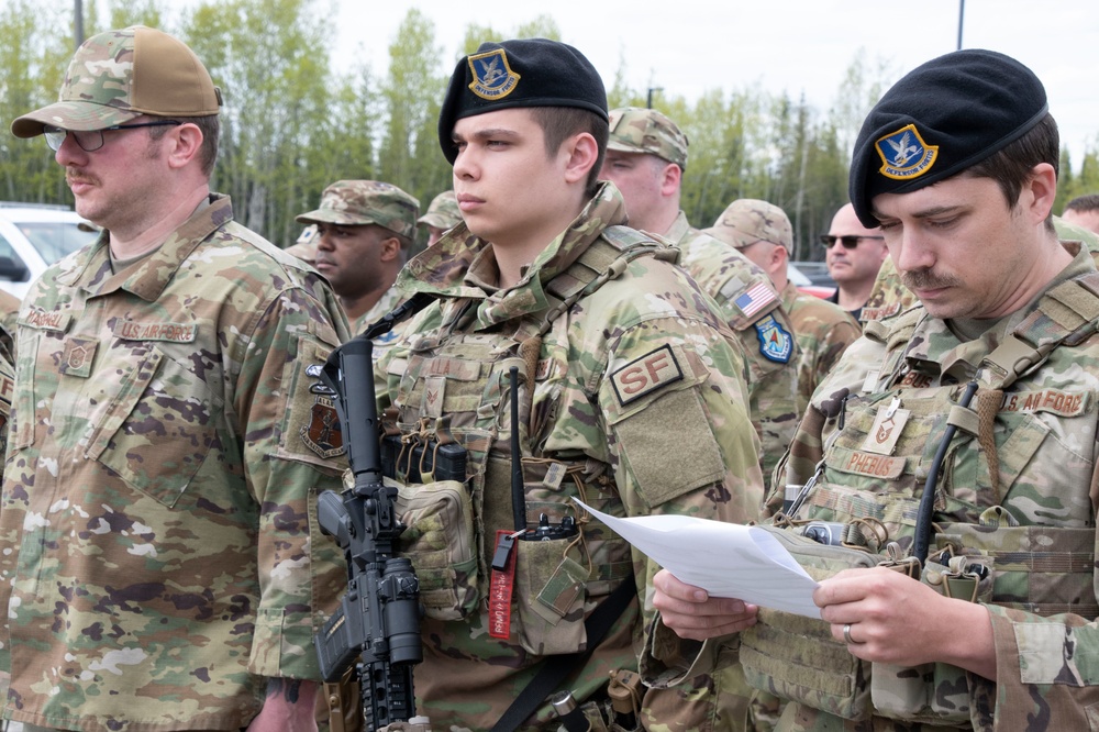 Security Forces Defenders at Clear Space Force Station recognize National Police Week