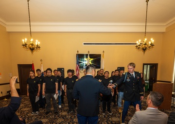 Future Soldier Recognition Ceremony at the War Memorial of San Francisco