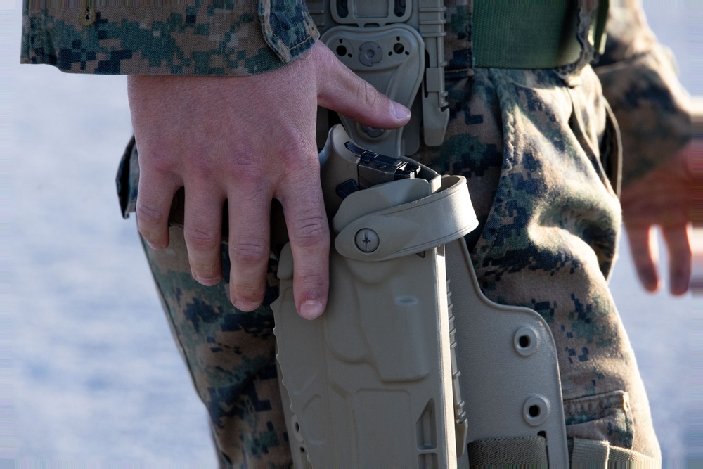 Marines Enhance Pistol Marksmanship Skills in Simulated CBRN Environment