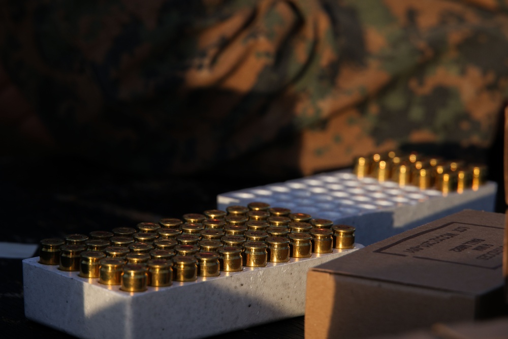 Marines Enhance Pistol Marksmanship Skills in Simulated CBRN Environment