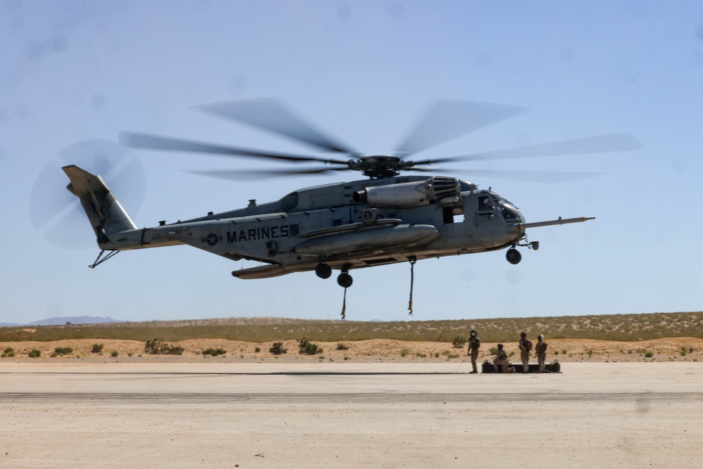 Marines with 1st Distribution Support Battalion Provide Helicopter Support Team Support in LZ Sandhill