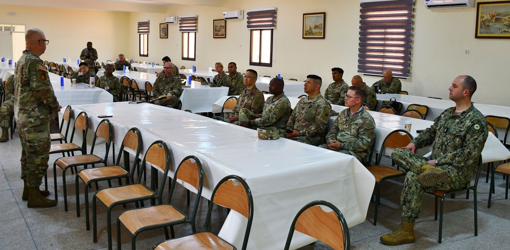 653rd RSG chaplain holds religious service in Agadir, Morocco