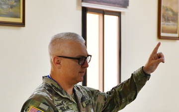 653rd RSG chaplain holds religious service in Agadir, Morocco