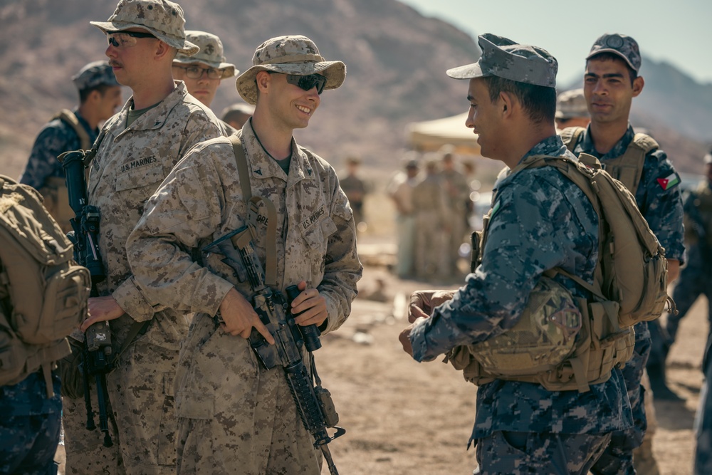 U.S. Marines with 4th Combat Engineer Battalion Assist Jordanian and Saudi Arabian Armed Forces at the Small Arms Range During Eager Lion 24