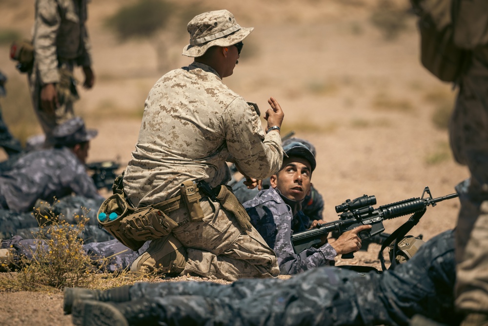 U.S. Marines with 4th Combat Engineer Battalion Assist Jordanian and Saudi Arabian Armed Forces at the Small Arms Range During Eager Lion 24