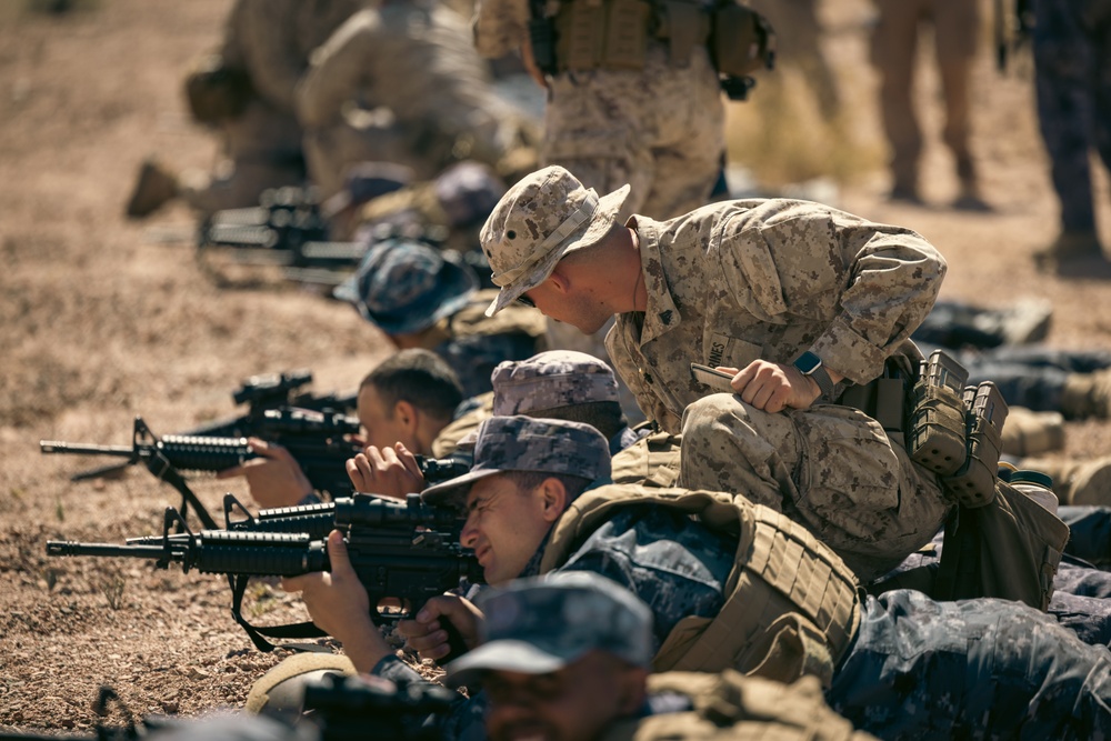 U.S. Marines with 4th Combat Engineer Battalion Assist Jordanian and Saudi Arabian Armed Forces at the Small Arms Range During Eager Lion 24