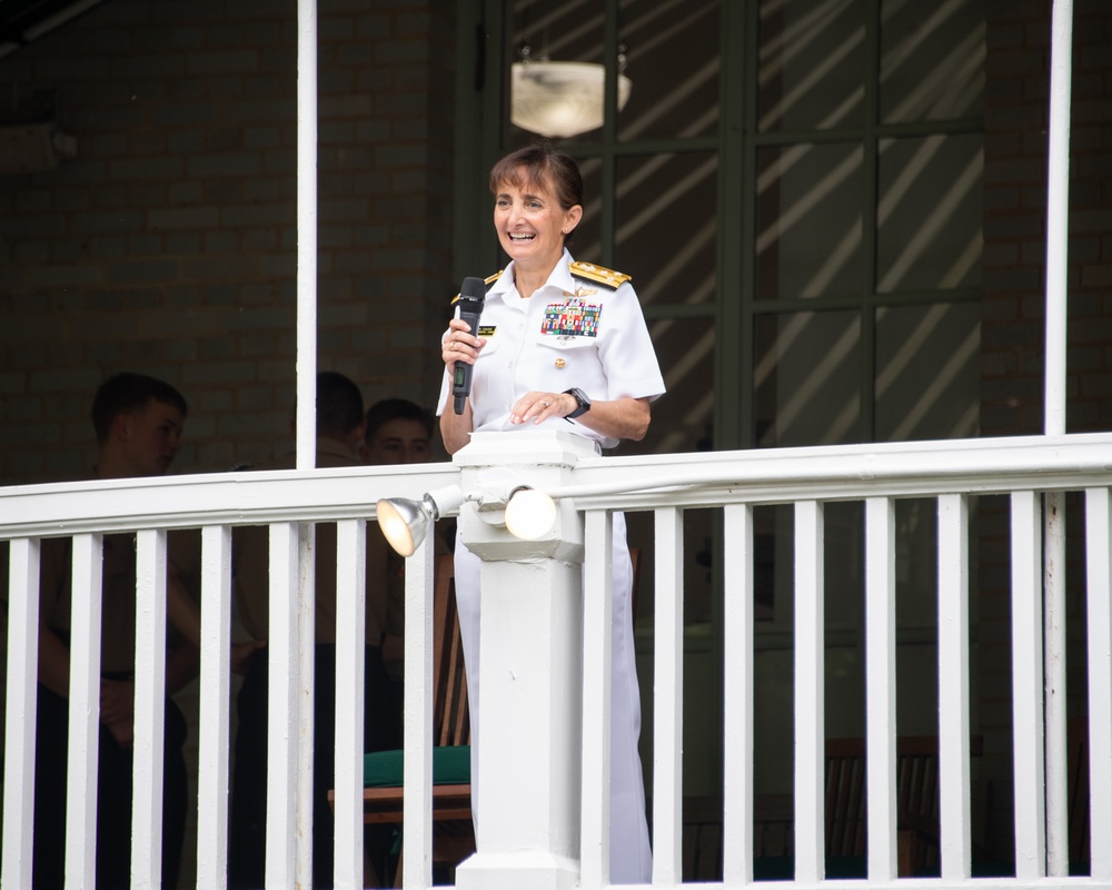 USNA Superintendent Vice Adm. Davids Garden Reception