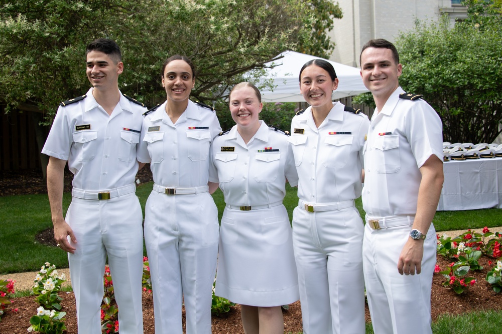 USNA Superintendent Vice Adm. Davids Garden Reception