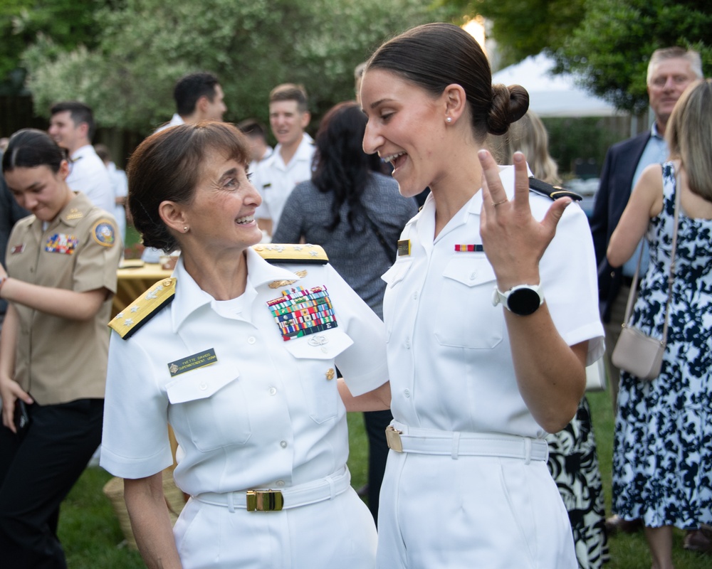 USNA Superintendent Vice Adm. Davids Garden Reception